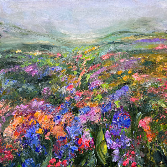 Valley of Flowers, OIL, 16" x 16"