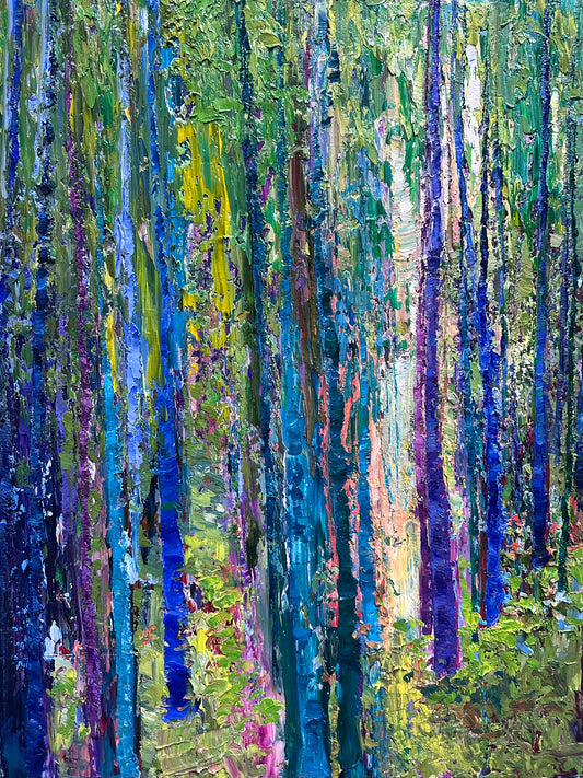 FORET MAGIQUE, OIL, 24" x 18"