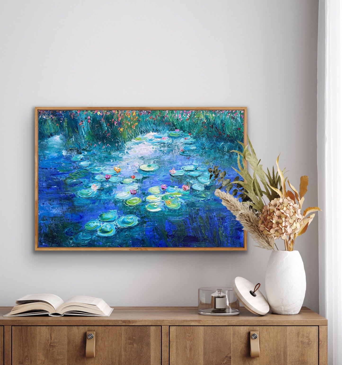 Wandering Water Lilies, OIL, 24" x 36"